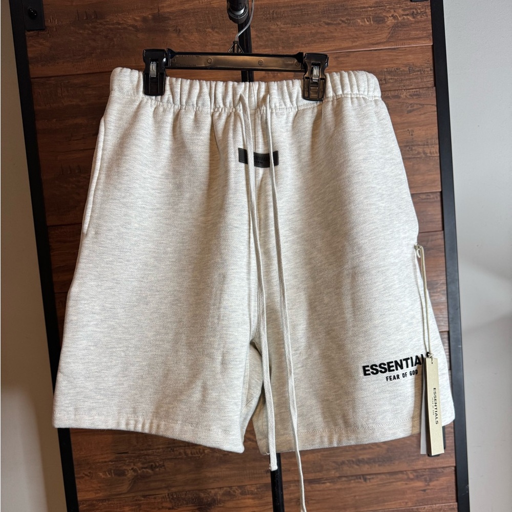 Essentials Men's Light Oatmeal Shorts